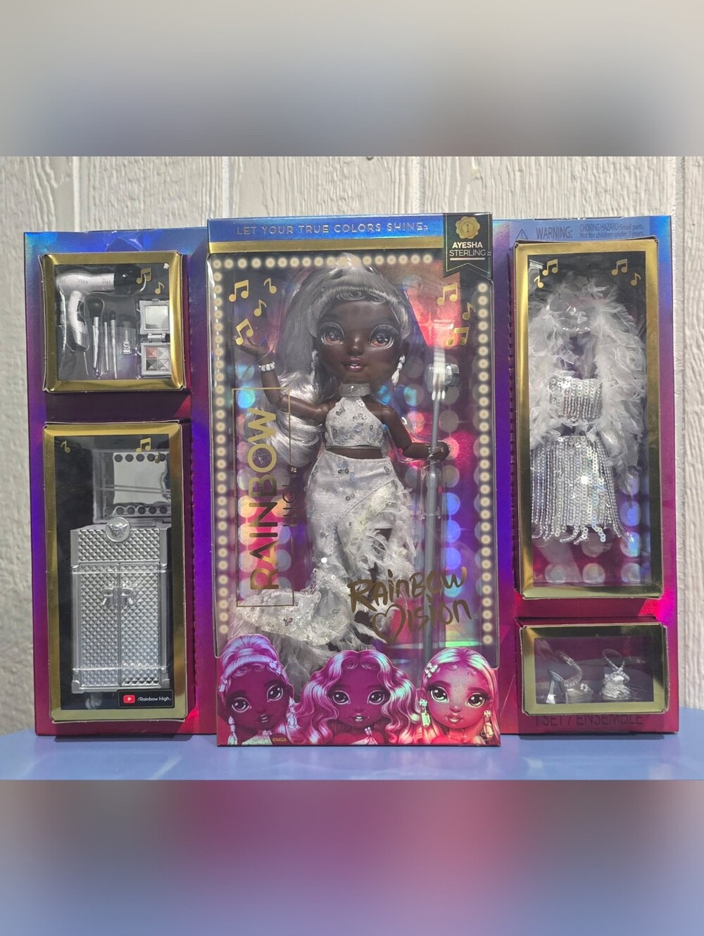 Rainbow Ayesha Sterling Doll - Silver Outfit with Black Skin Tone